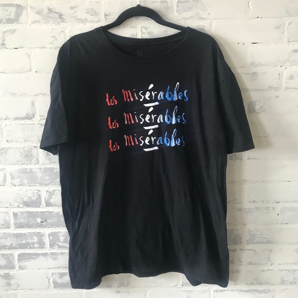 Tops - Les Misérables Broadway Musical Tee Le Miz
